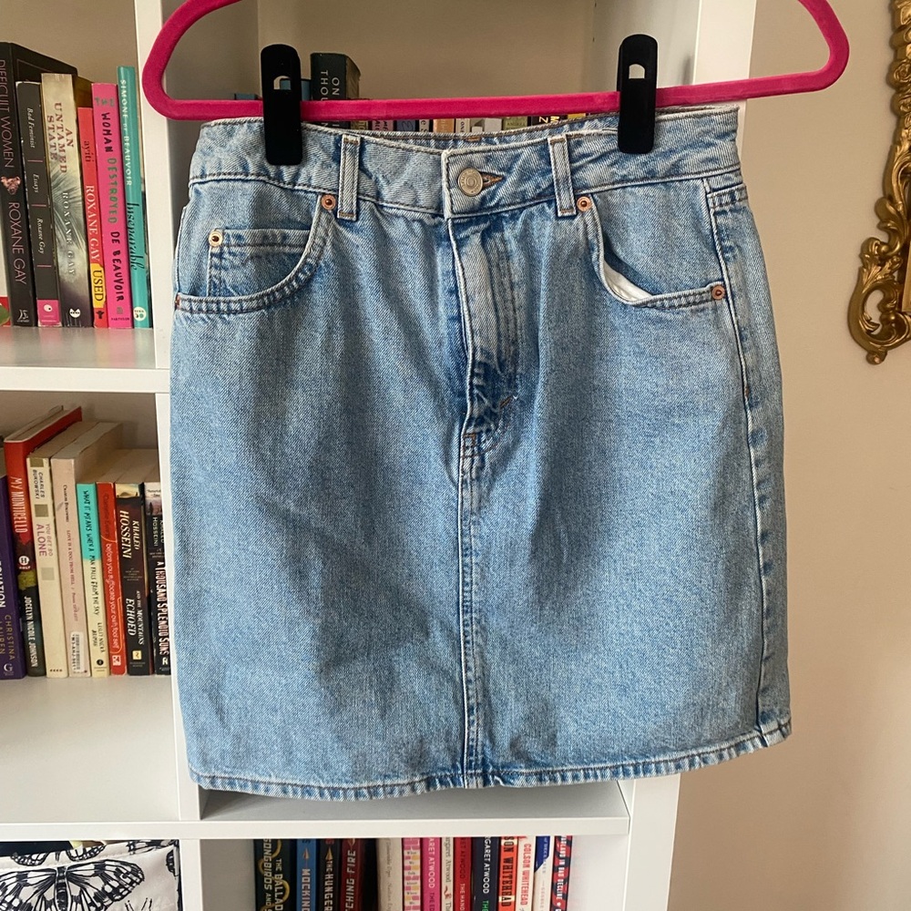 Topshop Denim Mini Skirt